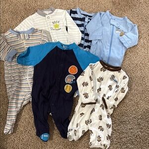 Carter's Blue and White Pajama Sets for Cozy Comfort